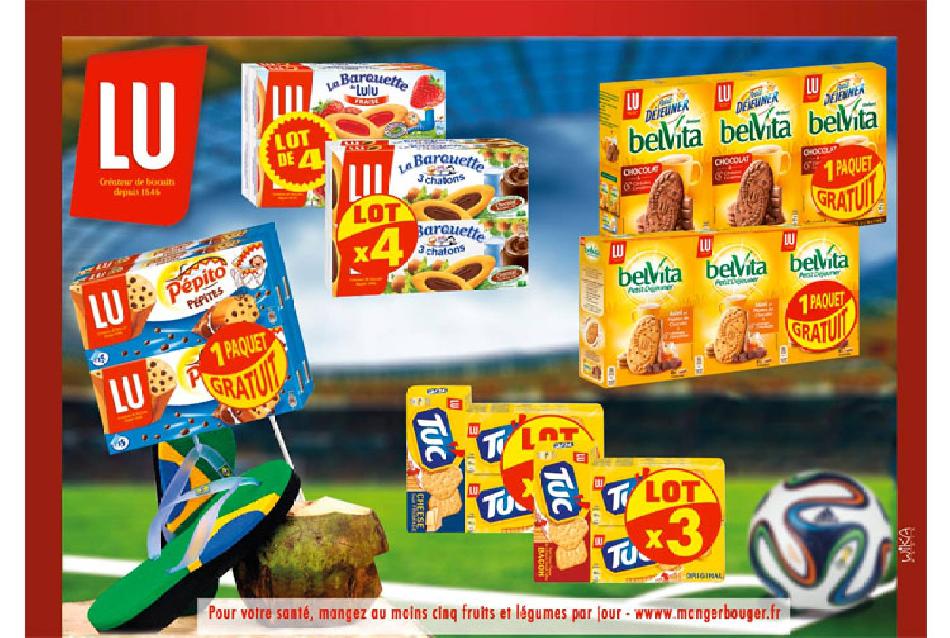 Promo produits LU coupe du monde de football